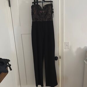 Elegant Black Lace Jumpsuit